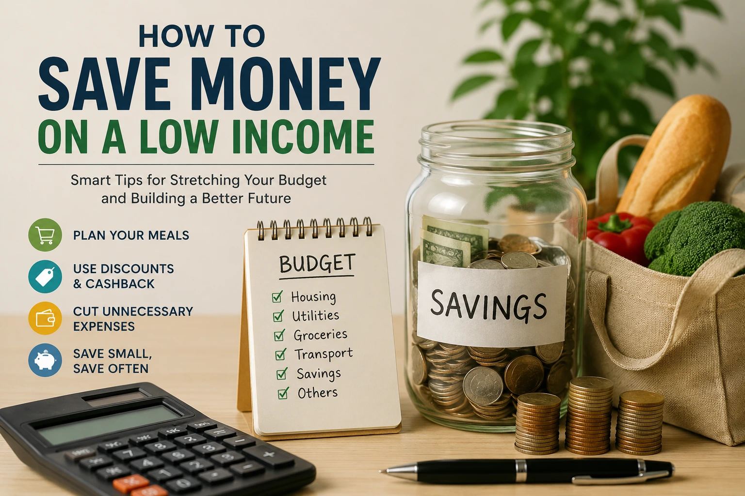 Being on a low income doesn't mean that it looks like saving hundreds of dollars per month. This looks like a couple of extra five or ten dollars such as you would find from time to time, the week after the week. Save small amounts on a regular basis, and they will coalesce into a significant sum over time and months – though it might not seem like much at first.