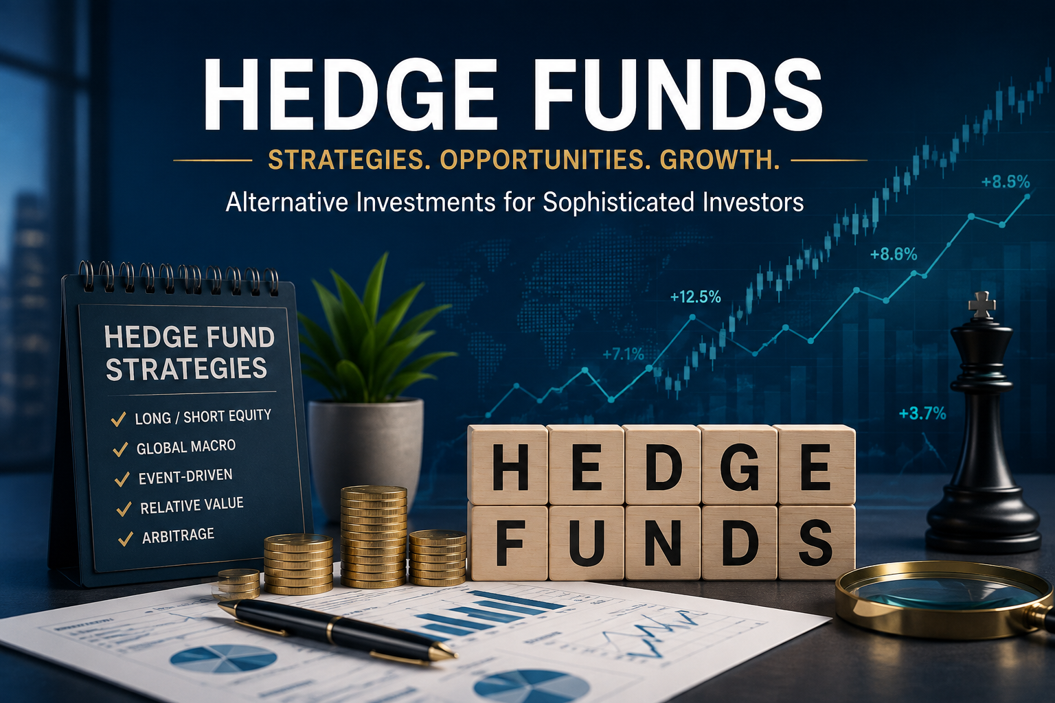 The fund that collects money from different investors and invest it in different assets is known as hedge it is a private fund unlink different funds hedge funds have more freedom in investing money or how they invest.